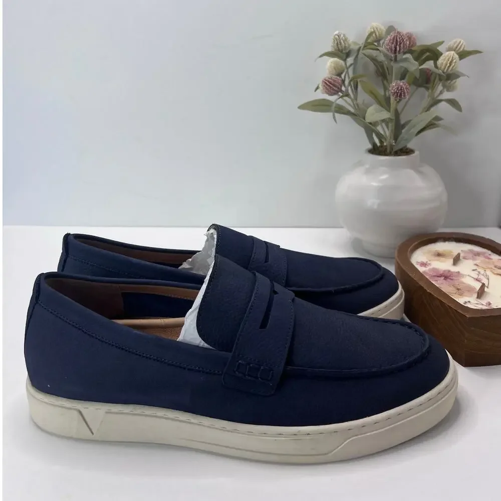 Vionic Thompson Slip-on Penny Loafers Casual Comfort Shoe Navy Men's 12 Wide